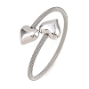 304 Stainless Steel Mesh Chain Bangles for Women BJEW-D460-05P-5