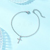 304 Stainless Steel Cable Chain Bracelets BJEW-JB13248-1