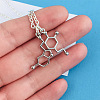 Brass Chemical Symbol Pendant Necklaces for Women FS-WG3AB2F-01-2