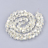 Electroplated Glass Beads Strands X-EGLA-T015-01A-2