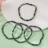 Natural Moss Agate Beads Stretch Bracelets XZ8284-1-1