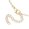 Alloy Star & Natural Cultured Freshwater Pearl Potato Beaded Pendant Brass Cable Chain Necklaces for Women NJEW-JN05788-5