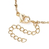 5Pcs 5 Colors Dyed Natural Quartz Polygon Pendant Necklaces NJEW-JN04491-S-6