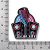 Musical Theme Opaque Acrylic Pendants SACR-Z006-05E-3