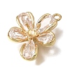 Brass Pave Cubic Zirconia Pendant Cabochon Settings CU-CBAC809-05G-2