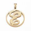 Ion Plating(IP) 304 Stainless Steel Pendants STAS-K162-047G-1