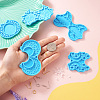 5Pcs 5 Style Sun & Moon & Cloud & Star Pendant Silicone Mold DIY-TA0003-72-7