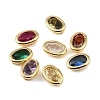 Brass Pave Cubic Zirconia Cabochons CU-CBA30E8-04G-1
