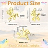 9Pcs 3 Styles Brass Micro Pave Clear Cubic Zirconia Charms KK-YW0004-65-2