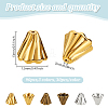 90Pcs 3 Colors Tibetan Style Bead Cones FIND-GO0003-36-2