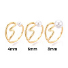 Heart Brass Cup Peg Ring Settings KK-N274-22G-4