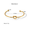 Elegant Stainless Steel Open Cuff Bangles KD1138-1-1