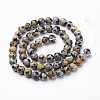 Natural Dalmatian Jasper Bead Strands G-R345-6mm-51-4