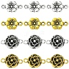 80Pcs 4 Styles Tibetan Style Links/Connectors TIBEB-YW0001-39-1
