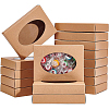 Foldable Creative Kraft Paper Box CON-WH0085-29A-1