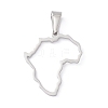 Non-Tarnish 304 Stainless Steel Pendants STAS-G284-02P-2