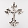Alloy Rhinestone Cross Big Gothic Pendants LS-ALRI-1475-RS-3