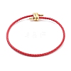 Braided Round Imitation Leather Bracelets Making BJEW-H610-03G-07-1