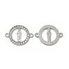 Alloy Connector Charms with Rhinestone FIND-H039-25P-1