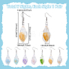 12Pair 304 Stainless Steel Shell Shape Dangle Earrings EJEW-UN00016-3