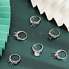 CHGCRAFT 6Pcs Adjustable Brass Finger Ring Components KK-CA0002-17-10