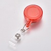 Transparent Plastic Retractable Badge Reel AJEW-WH0102-24-2