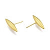 Rack Plating Brass Horse Eye Stud Earrings for Women EJEW-G322-17MG-2