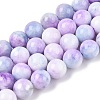 Dyed Natural White Jade Beads Strands G-T138-10mm-210-15-4