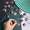 CHGCRAFT 15 Sets 15 Styles Eagle/Star/Flower Pattern Alloy & Imitation Turquoise Craft Solid Screw Rivet FIND-CA0008-73-3