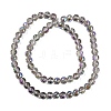Transparent Electroplate Glass Beads Strands EGLA-N002-34C-C20-2