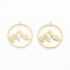 304 Stainless Steel Pendants STAS-N090-LA911-2-3