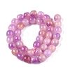 Dyed Natural White Jade Beads Strands G-T138-D04-2