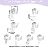 304 Stainless Steel Open Cuff Rings RJEW-UN00017-4