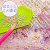 40Pcs 8 Styles K9 Glass Rhinestone Cabochons MRMJ-DC0001-02-5