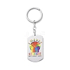 Pride Rainbow 201 Stainless Steel Keychain LS-KEYC-G051-01P-01-1