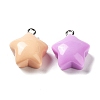 Opaque Resin Pendants RESI-G074-02-2