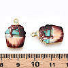 Printed Alloy Pendants ENAM-N056-202D-3