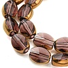 Electroplate Transparent Glass Beads Strands EGLA-G037-03A-HP05-3