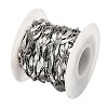 Tarnish Resistant 304 Stainless Steel Twist Oval Link Chains CHS-K017-02P-2