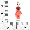 304 Stainless Steel Enamel Pendants X-STAS-F358-01G-08-3