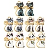 10Pcs Alloy Enamel Pendants ENAM-FS0001-83-1