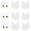 100Pcs Cat Shaped Paper Earring Display Cards EDIS-YW0001-09B-1
