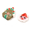 Christmas Theme Handmade Polymer Clay Cabochons CLAY-Q004-20A-1