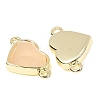 Natural Rose Quartz Links Connectors G-E538-01G-02-2