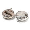 Electroplated Natural Druzy Agate Pendants G-A229-01F-2
