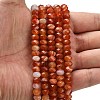 Natural Banded Agate Beads Strands G-Z111-A01-06-2