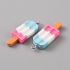 Three Color Opaque Resin Pendants RESI-TAC0010-66D-2