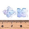 Baking Paint Transparent Glass Bead Caps X-DGLA-N014-04B-3