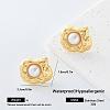 304 Stainless Steel Stud Earrings for Women PM4450-5-1