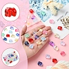 60Pcs 10 Colors Spray Painted Glass Beads GLAA-FS0002-05-2